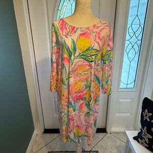 Lilly Pulitzer Ophelia Swing Dress Multi Fiesta Bamboo X-Large